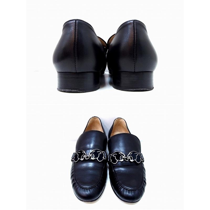 VALENTINO GARAVANI ヴァレンチノガラバーニ パンサーモチーフ　レザーローファー 35.5（22.5〜23ｃｍ相当）_3