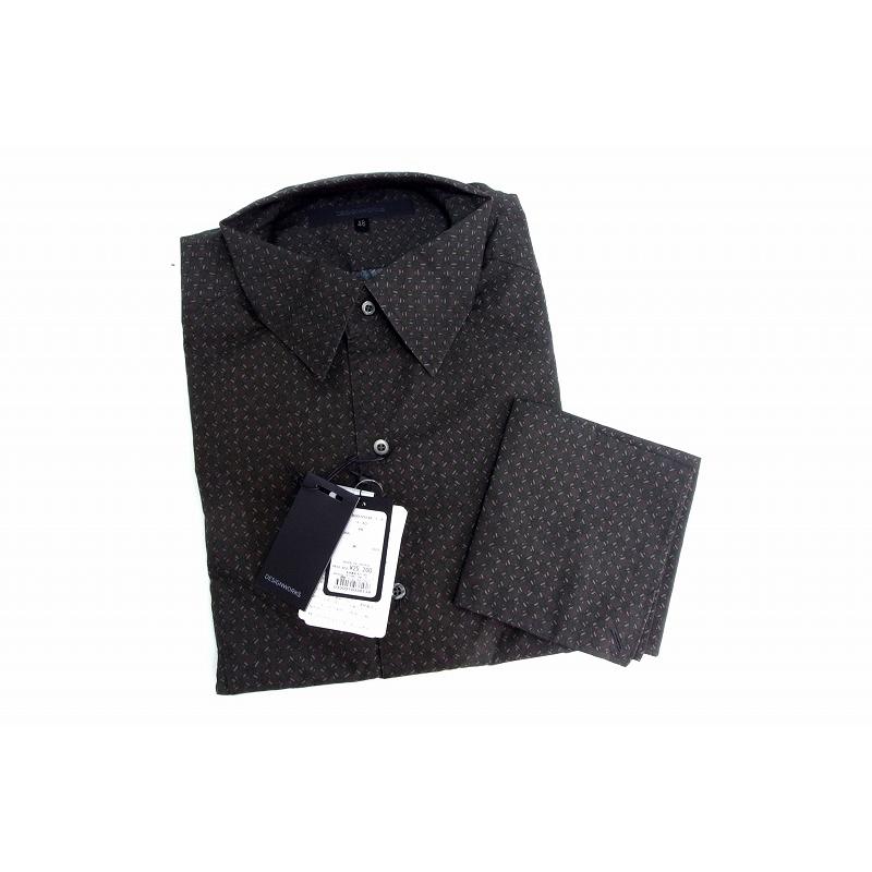 DESIGNWORKS デザインワークス 【タグ付き】 総柄 長袖シャツ ポケット 