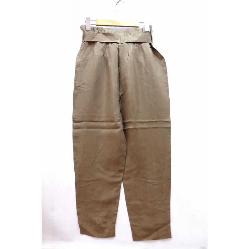 MAX MARA マックスマーラ STUDIO ベルト付きパンツ 薄手生地 ・I36 