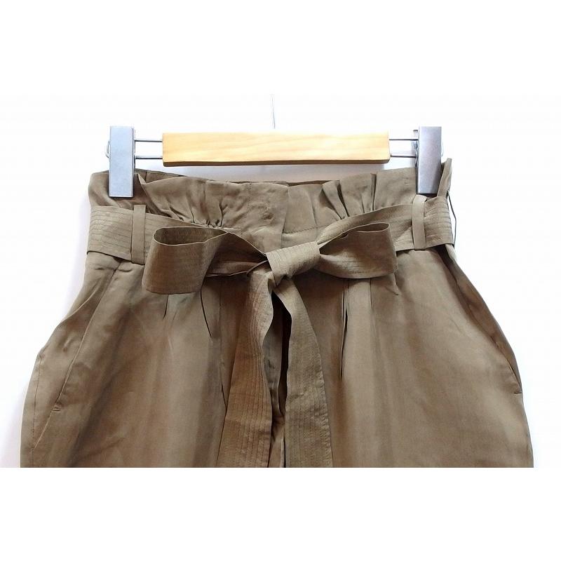 MAX MARA マックスマーラ STUDIO ベルト付きパンツ 薄手生地 ・I36 