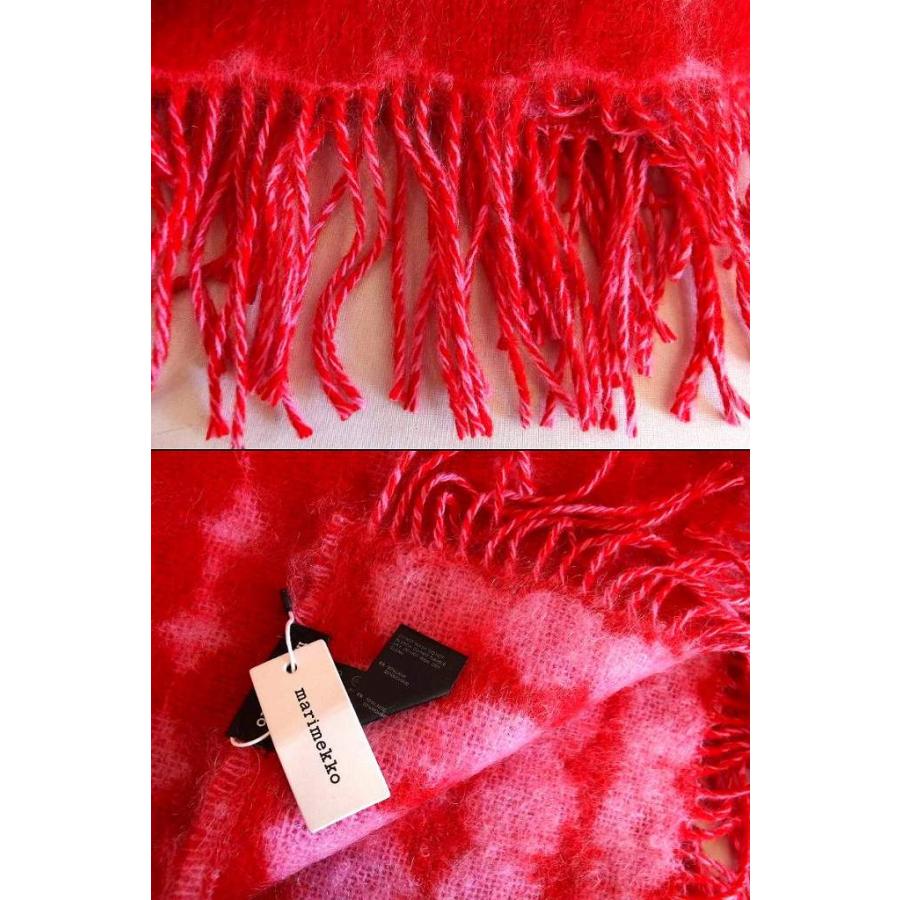 美品！marimekko ウールドットパターン ブランケット marimekko（マリメッコ） ウール×モヘア ドット柄 ブランケット