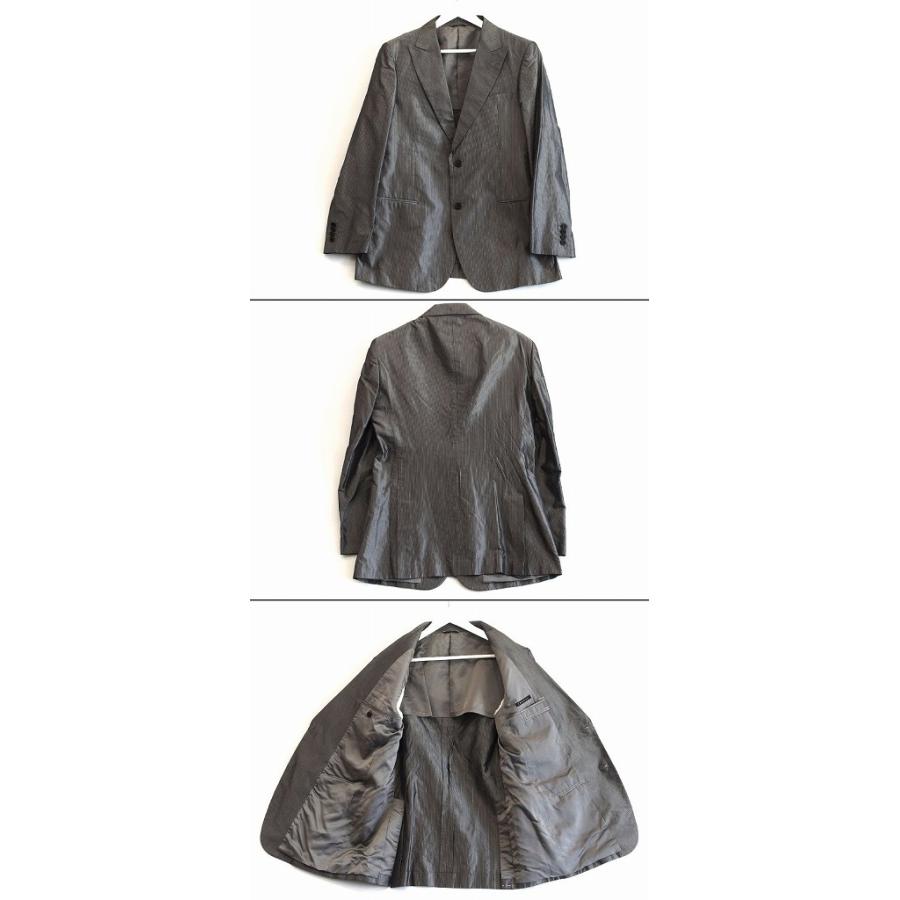 theory セオリー メンズスーツ ストライプ 光沢 コットン×シルク theory セオリー メンズスーツ ストライプ 光沢 コットン×シルク