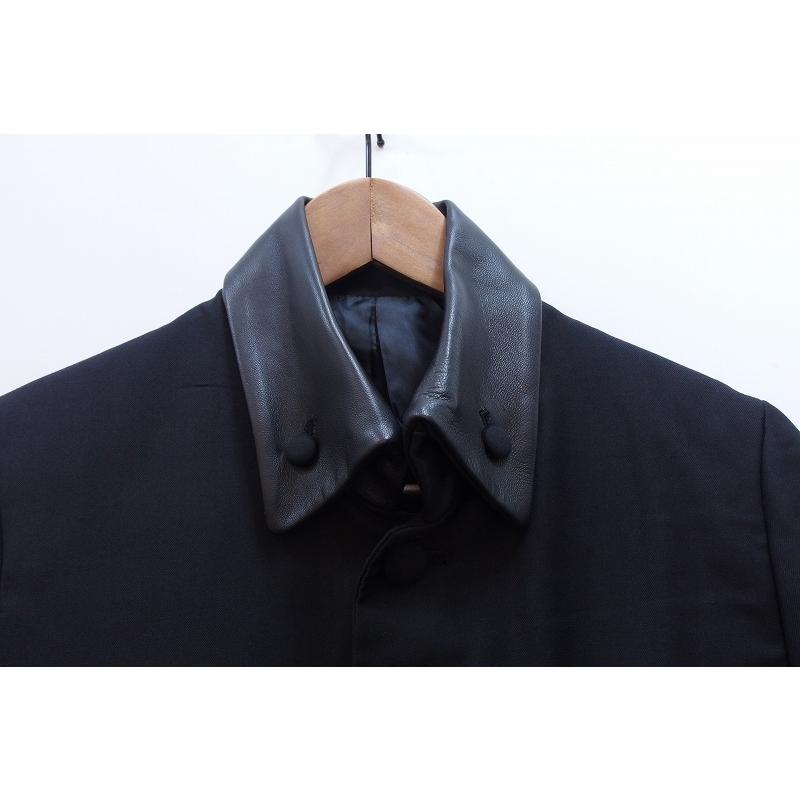 NO ID. ノーアイディ ラムレザー切替 ナポレオンジャケット メンズ ・1