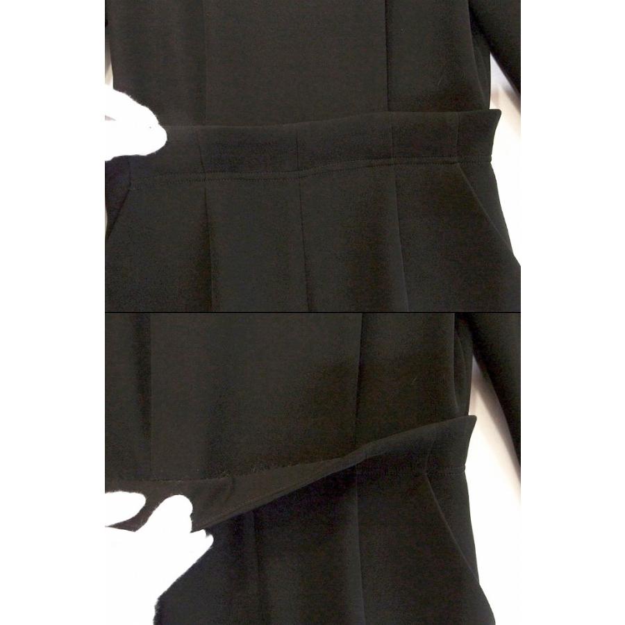 YOKO CHAN ヨーコチャン 七分袖 無地 切り替えデザイン ワンピース