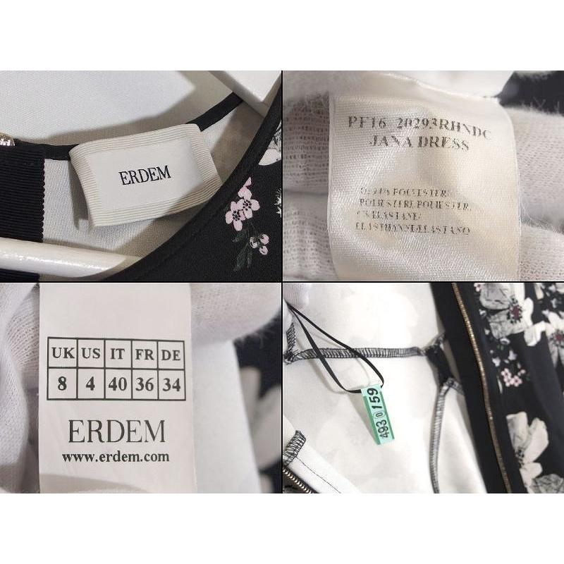 Erdem アーデム 総花柄 ノースリーブ ワンピース ポリエステル