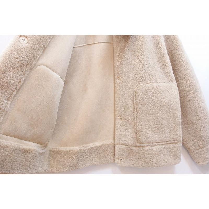 JENNE 人気 入手困難 エコファームートン L ベージュ JENNE 人気 入手困難 エコファームートン L ベージュ