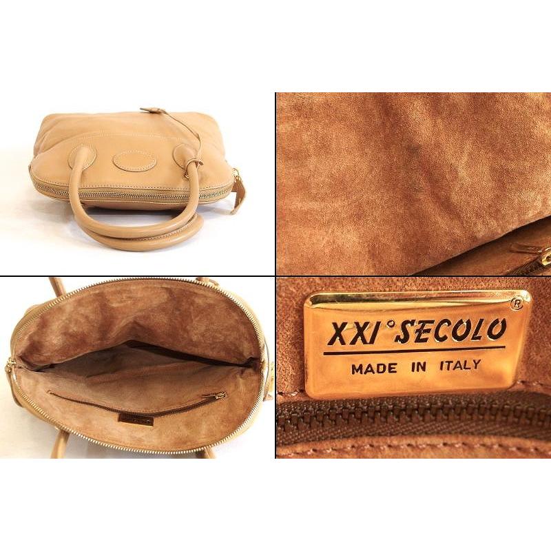 XXI SECOLO 本革 2wayバッグ ハンド/ショルダー 肩掛け/斜め掛け 