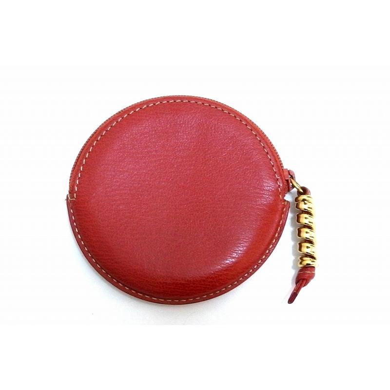 LOEWE（ロエベ） ベラスケス 丸型 コインケース 小銭入れ テラコッタ