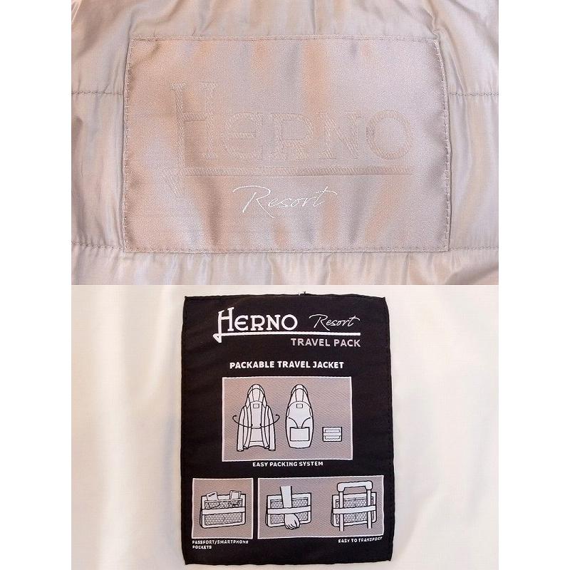 HERNO（ヘルノ） Resort パッカブル トラベル ジャケット 中わた 撥水 