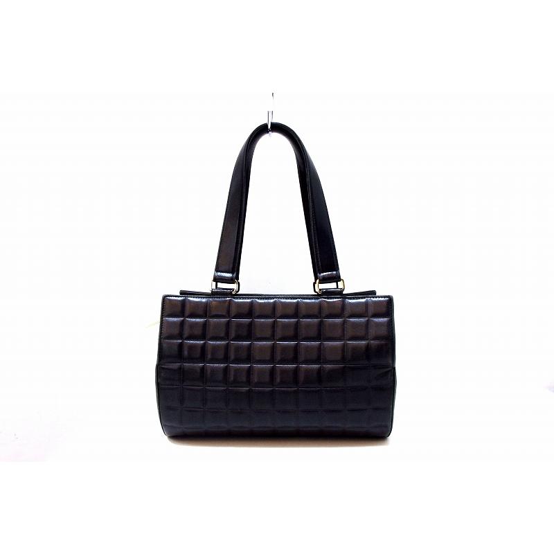 CHANEL（シャネル） チョコバー ラムスキン ハンドバッグ ココマーク 