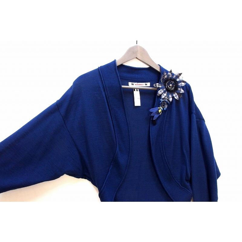 OLLEBOREBLA アルベロベロ ニットカーディガン ボレロ ブローチ付き