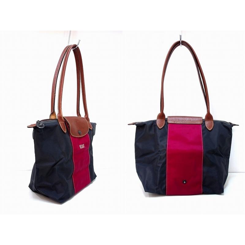 LONGCHAMP（ロンシャン） バイカラー ナイロントート 1857 グレー 