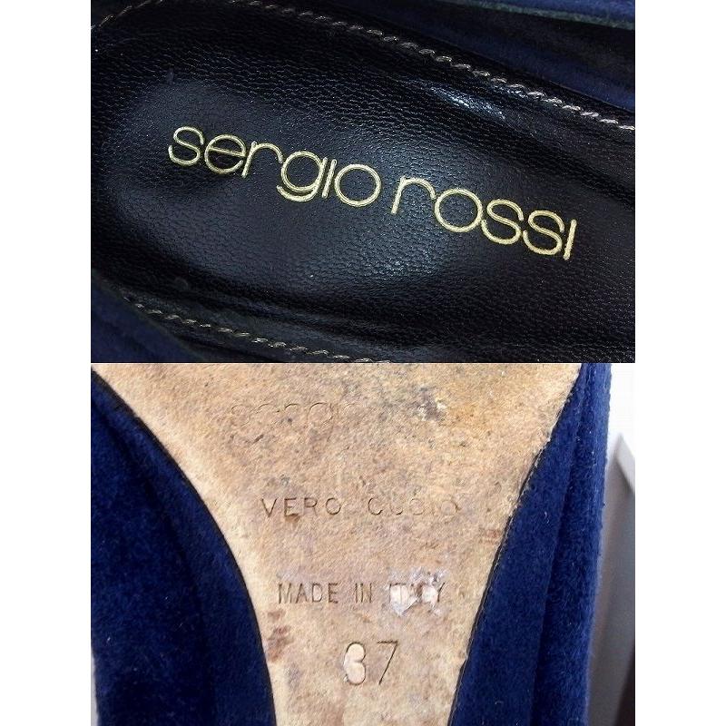 Sergio rossi（セルジオロッシ） スエード オープントゥ ウェッジ 