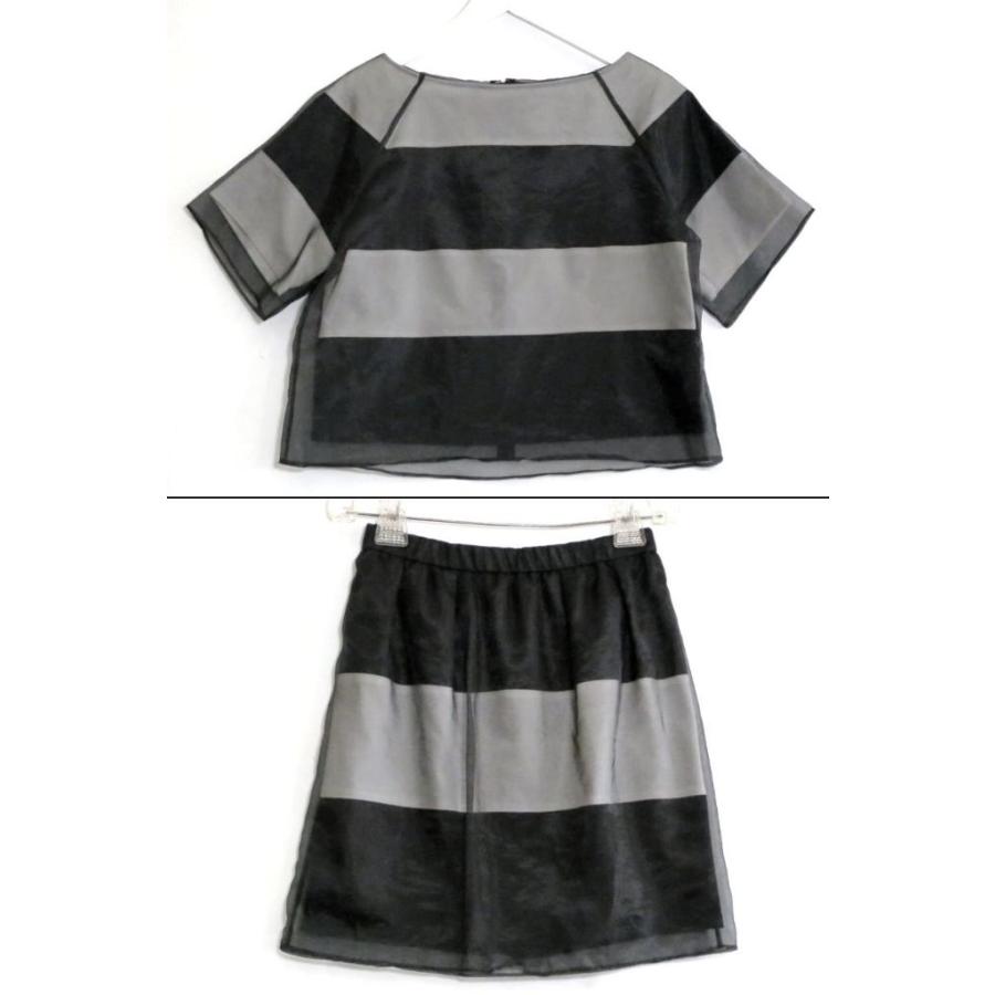 EPOCA エポカ 半袖ブラウス/スカート セットアップ オーガンジー