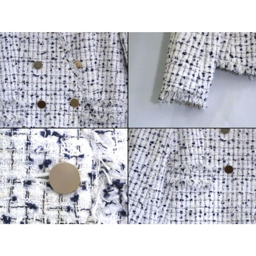 ESTNATION（エストネーション） クラレンソンツイード ノーカラー