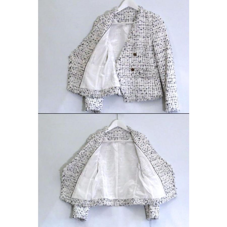 ESTNATION（エストネーション） クラレンソンツイード ノーカラー