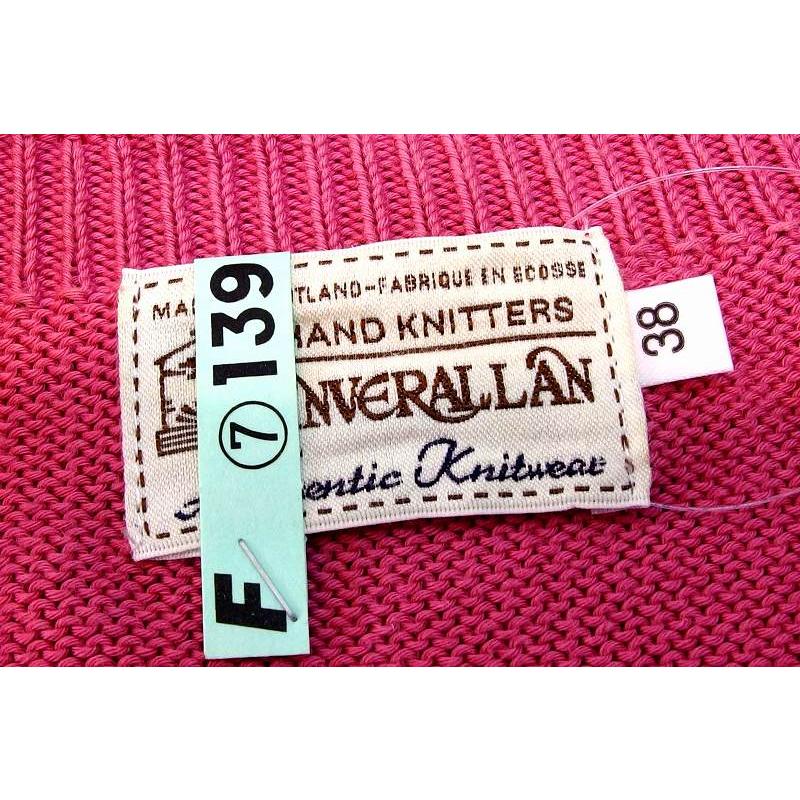 INVERALLAN（インバーアラン） 茶タグ 英国製 クルーネック コットン 