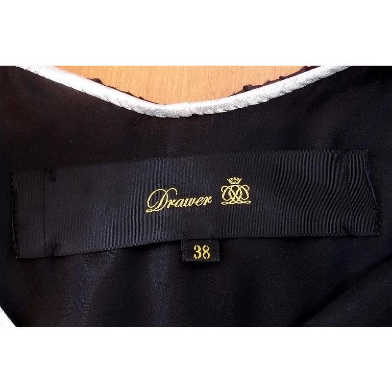 DRAWER（ドゥロワー） ノースリーブワンピース シルク 水玉・ドット 