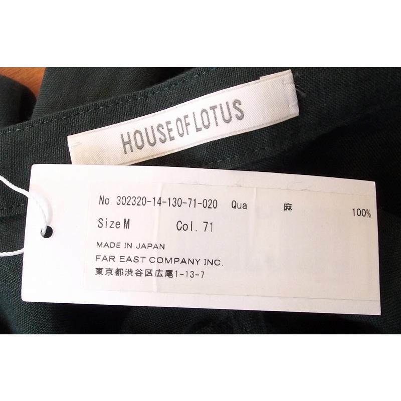 HOUSE OF LOTUS ハウス オブ ロータス タグ付 リネン 麻100 