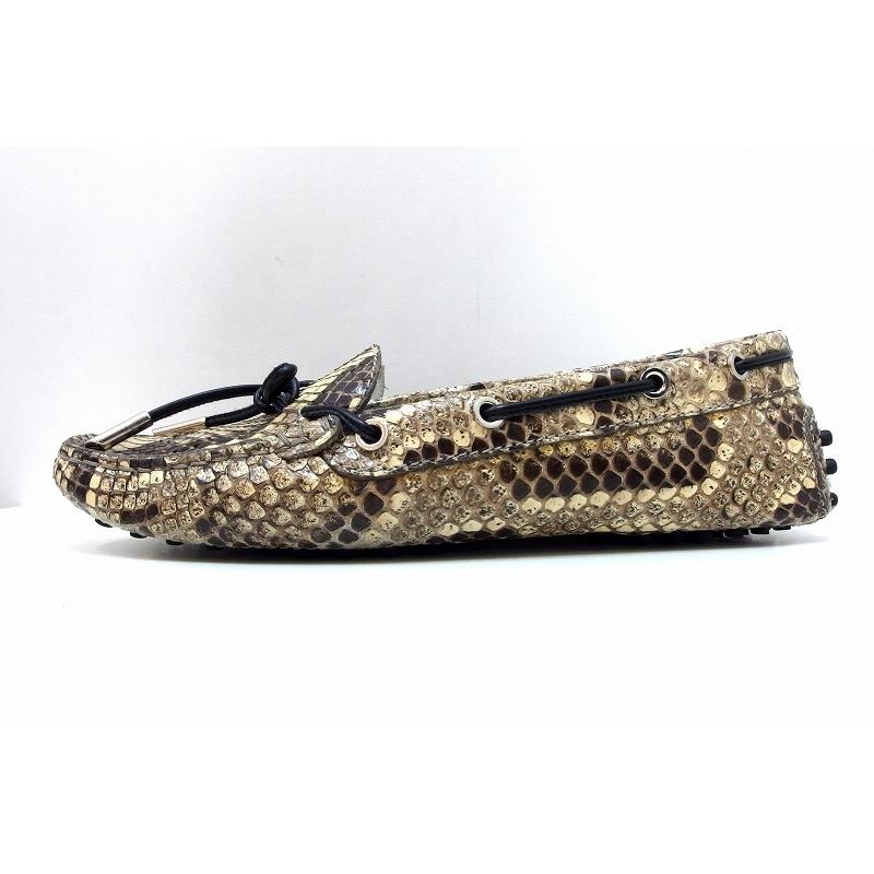 BPS　トッズ Tod'sリアルパイソンレザー ローファー 25cm位 TOD'S（トッズ） パイソンレザー ドライビングシューズ モカシン