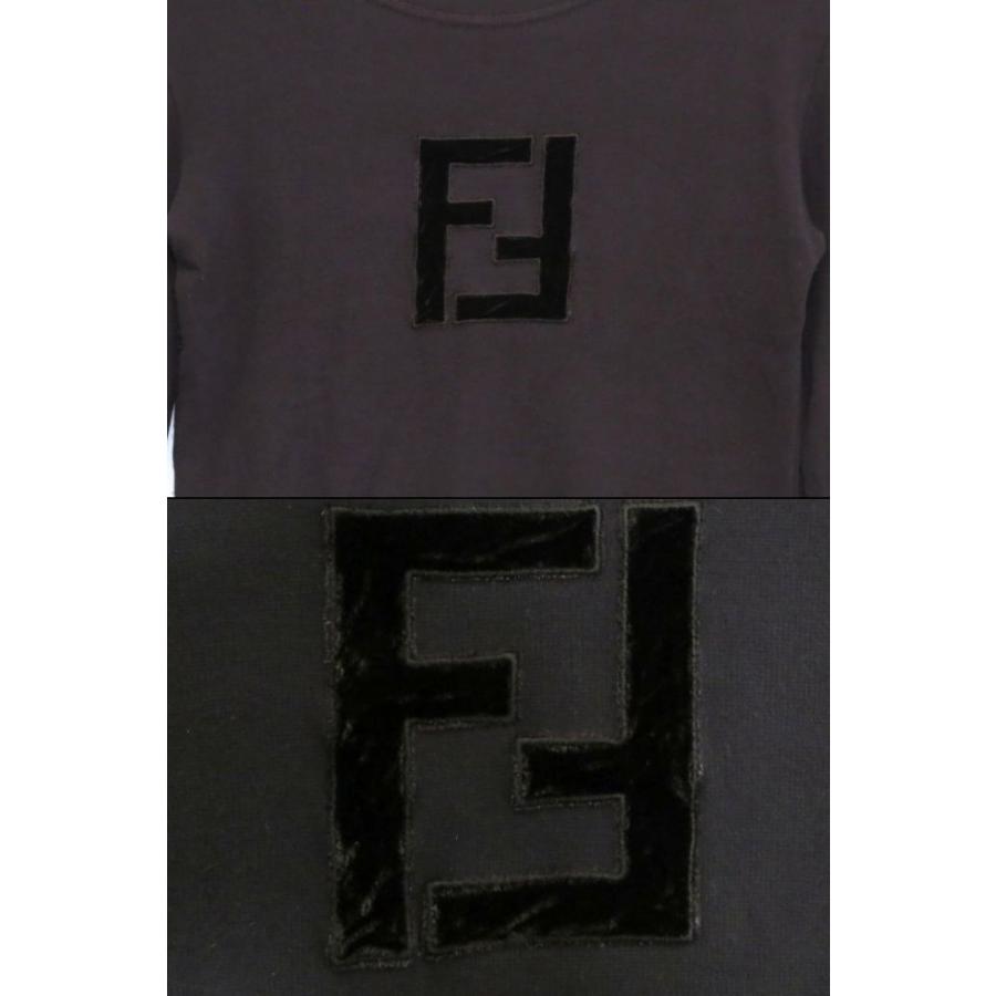 FENDI（フェンディ） 長袖カットソー ズッカベロア素材ロゴ レーヨン