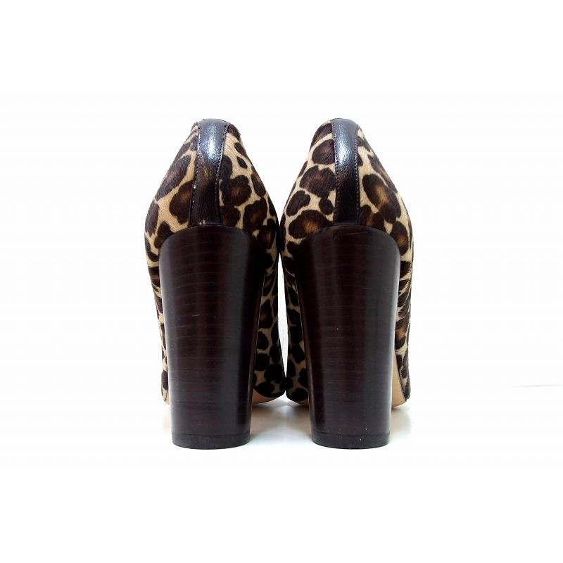 MANOLO BLAHNIK マノロブラニク パンプス 37 アニマル ヒョウ柄 【公式