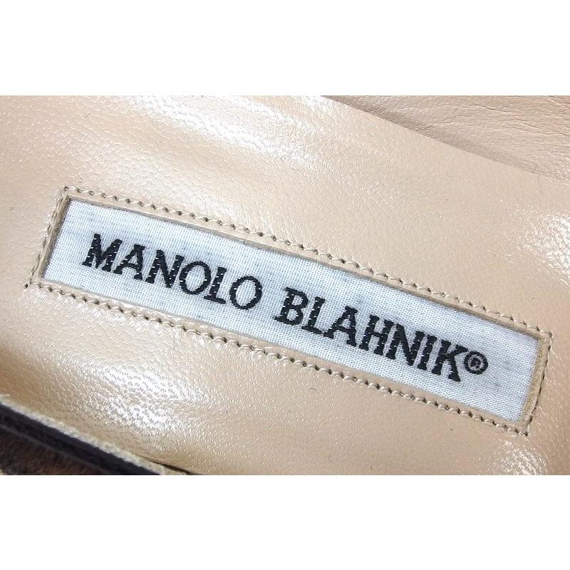 MANOLO BLAHNIK（マノロブラニク） ハラコ レオパード ヒョウ柄 ヒール