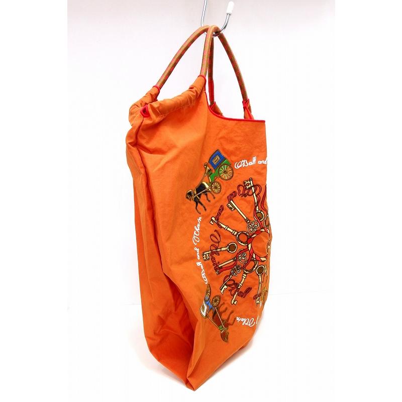 Ball&Chain ボール＆チェーン】 別売りストラップ付 エコバッグ 馬車