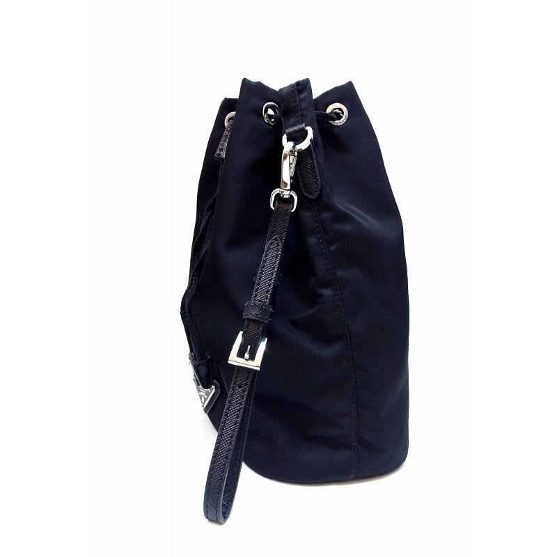 PRADA（プラダ） テスートナイロン ドローストリング 巾着ポーチ ミニ