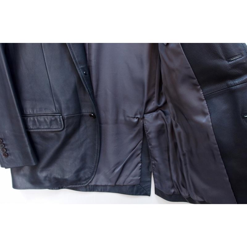 TETSU s.p.a. ムートンコート レザー 羊革 ボア裏地 L TETSU s.p.a テツ エスピーエー ラムスキン ナッパレザー 羊革