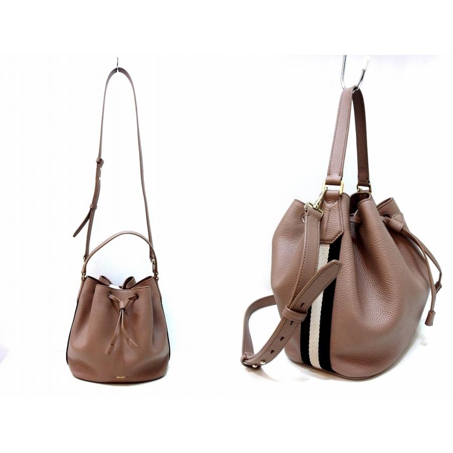 Bally（バリー） BLYSS.O 2WAY 巾着型 レザー バケットバッグ サイド