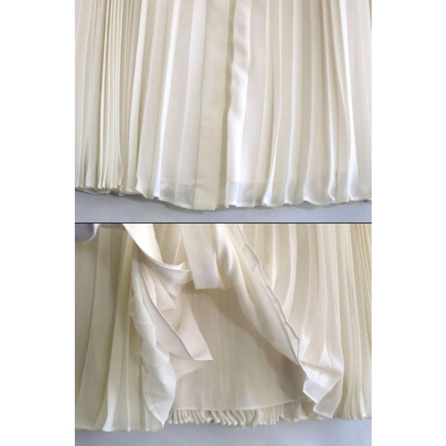 theory セオリー ポリシフォン　プリーツ　BD スカートJ PLEATED BD S POLY CHIFFON ・0 01-0307304-150-700 オフ白_1