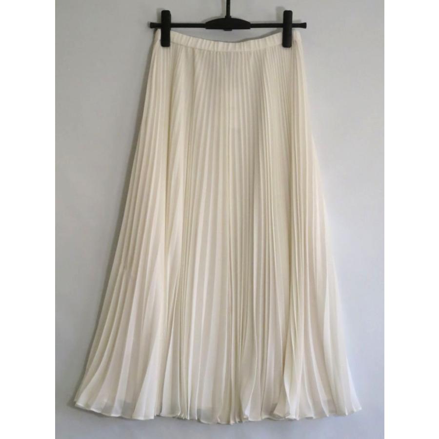 theory セオリー ポリシフォン　プリーツ　BD スカートJ PLEATED BD S POLY CHIFFON ・0 01-0307304-150-700 オフ白_5