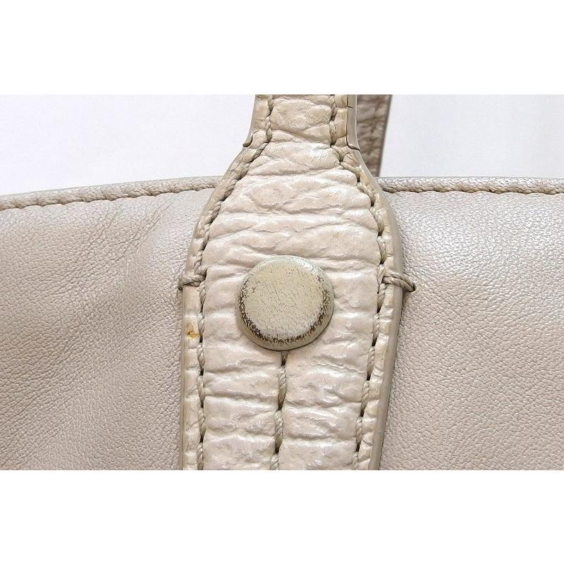 Bally（バリー） レザー ショルダートートバッグ グレージュ系 