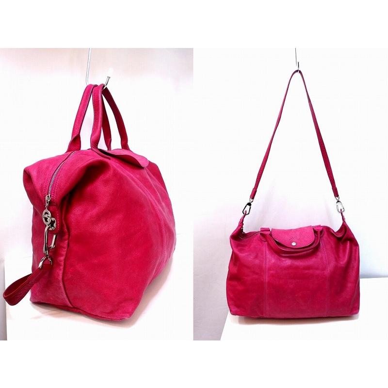 ​美品ロンシャン ル プリアージュ キュイール S オールレザー 2WAY LONGCHAMP（ロンシャン） プリアージュ キュイール オールレザー 2WAY