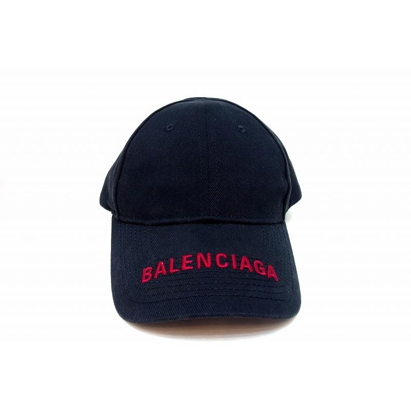 BALENCIAGA（バレンシアガ） LOGO VISOR ベースボールキャップ 帽子 赤