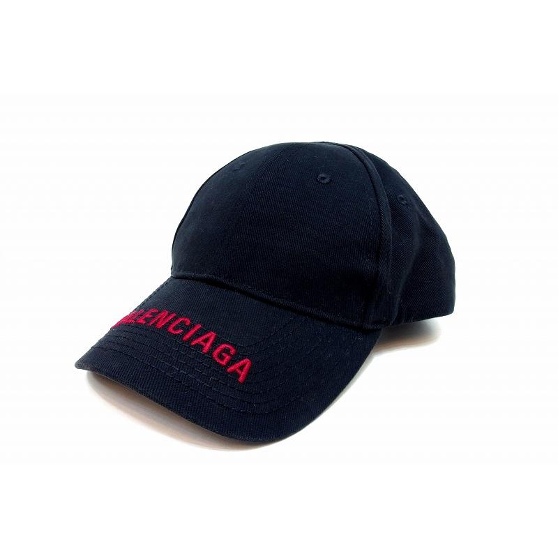 BALENCIAGA（バレンシアガ） LOGO VISOR ベースボールキャップ 帽子 赤