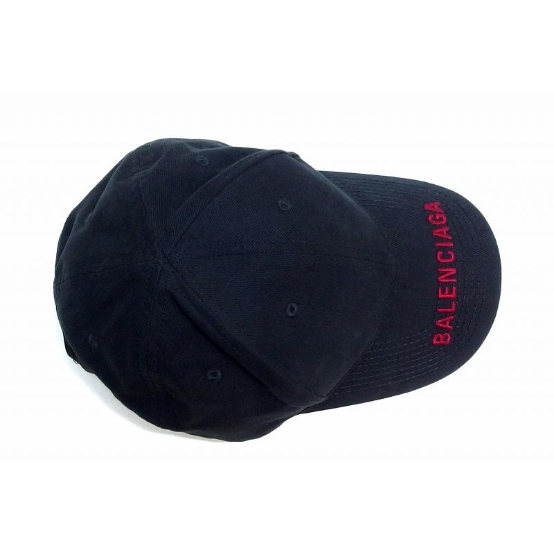 BALENCIAGA（バレンシアガ） LOGO VISOR ベースボールキャップ 帽子 赤