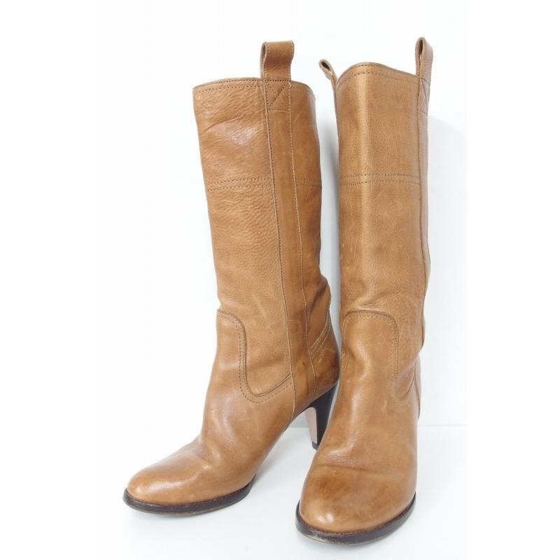 ★美品★ LAUTRE CHOSE ロングブーツ L'AUTRE CHOSE ロートレショーズ ロングブーツ 22 ブラウン 中古