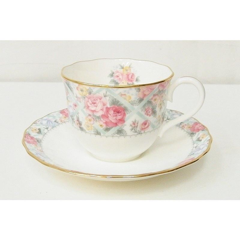 Noritake ノリタケ ウエディングモール コーヒー碗皿ペアセット ボーン