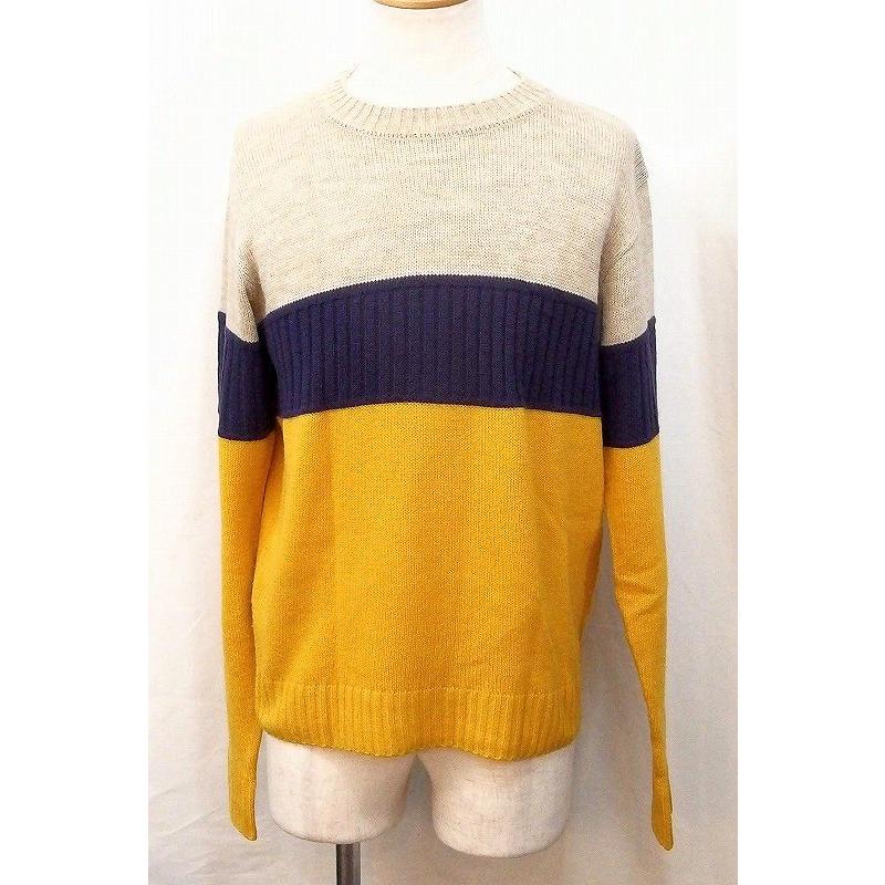 MACKDADDY マックダディー ニット メンズ メンズ L ベージュ/パープル 