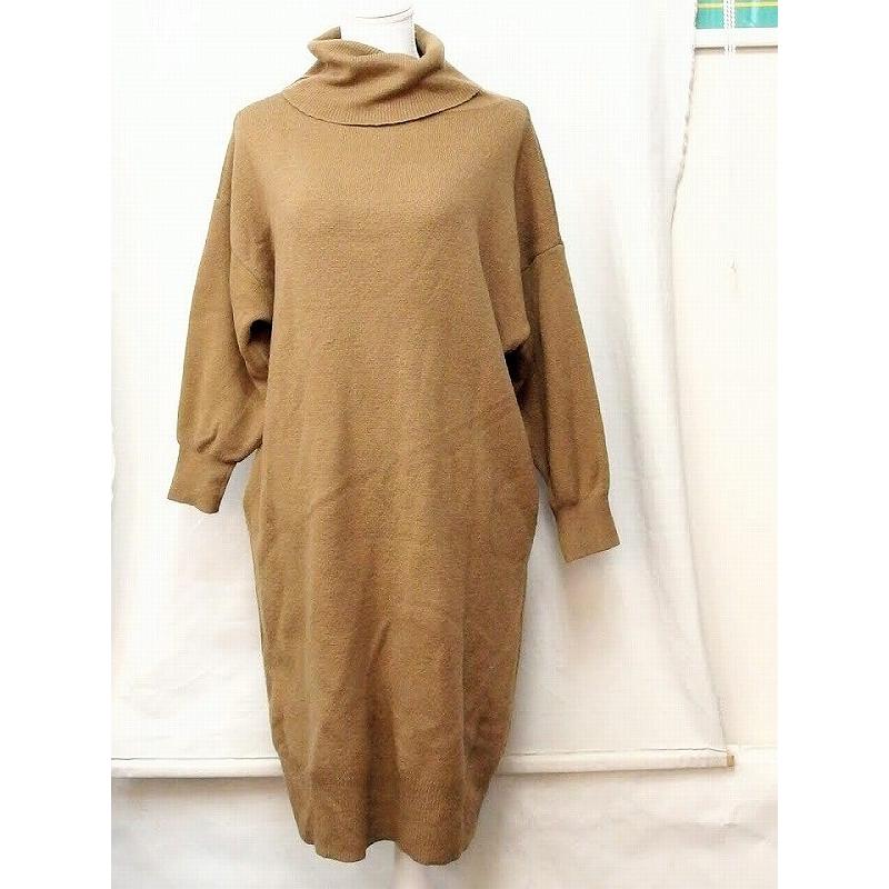 Jeanasis ジーナシス タートル ニットワンピース ロング F ベージュ Nm Visionヤフーショッピング店 通販 Yahoo ショッピング