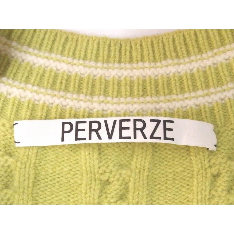 パーバーズ PERVERZE カーディガン ライムグリーン : BRAND VISION