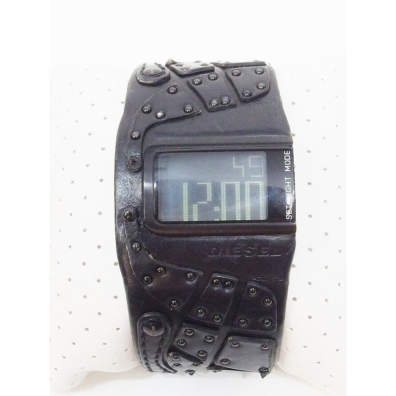 DIESEL ディーゼル デジタル　腕時計　革ベルト DZ-7066 ブラック :nm4004164177:Visionヤフーショッピング店 - 通販  - Yahoo!ショッピング