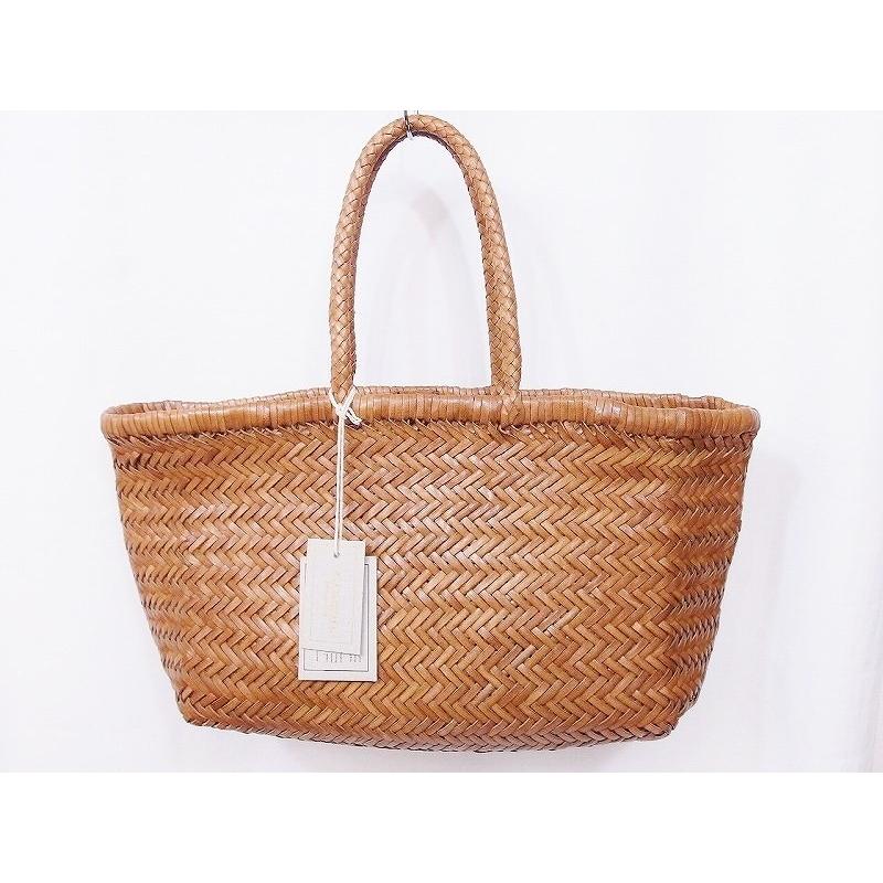 SAINT CHRISTOPHER バッグ DRAGON レザーメッシュ トートバッグ Tan