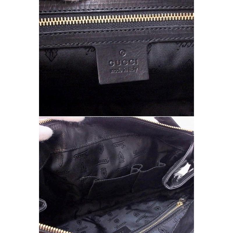 GUCCI グッチ ヒステリア レザークラッチバッグ クレストモチーフ 