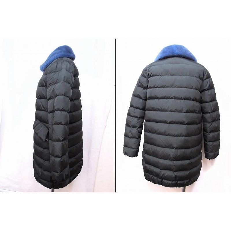 MONCLER（モンクレール） INDIS 襟ミンクファー ダウンコート 0 ダーク 