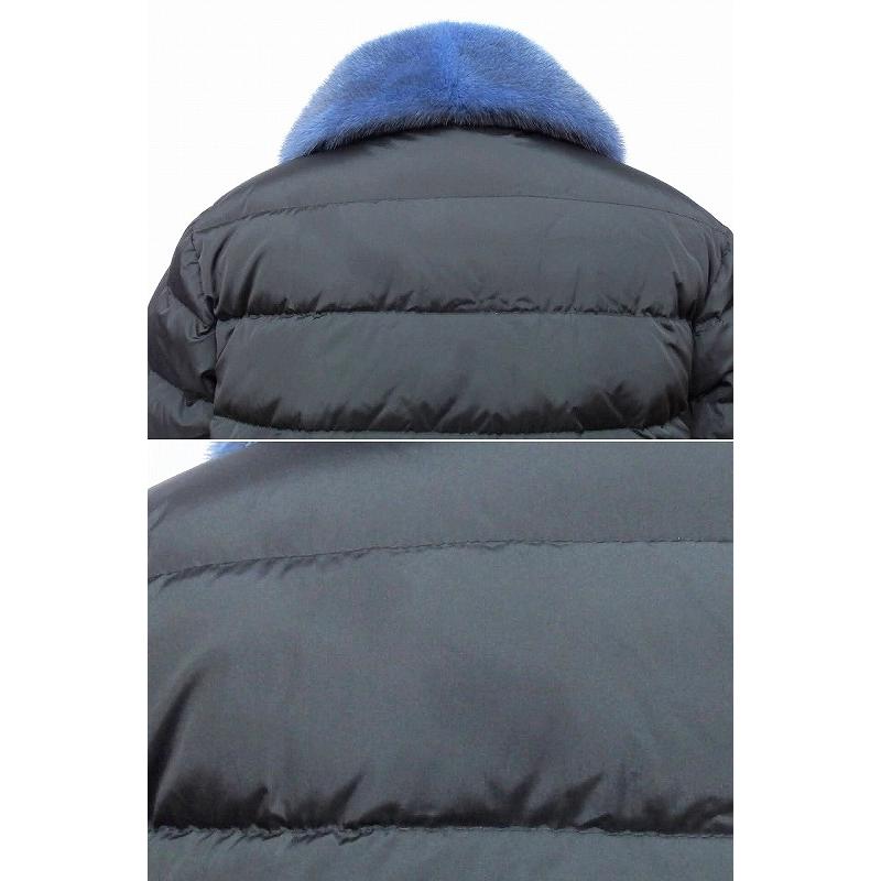 MONCLER（モンクレール） INDIS 襟ミンクファー ダウンコート 0 ダーク 