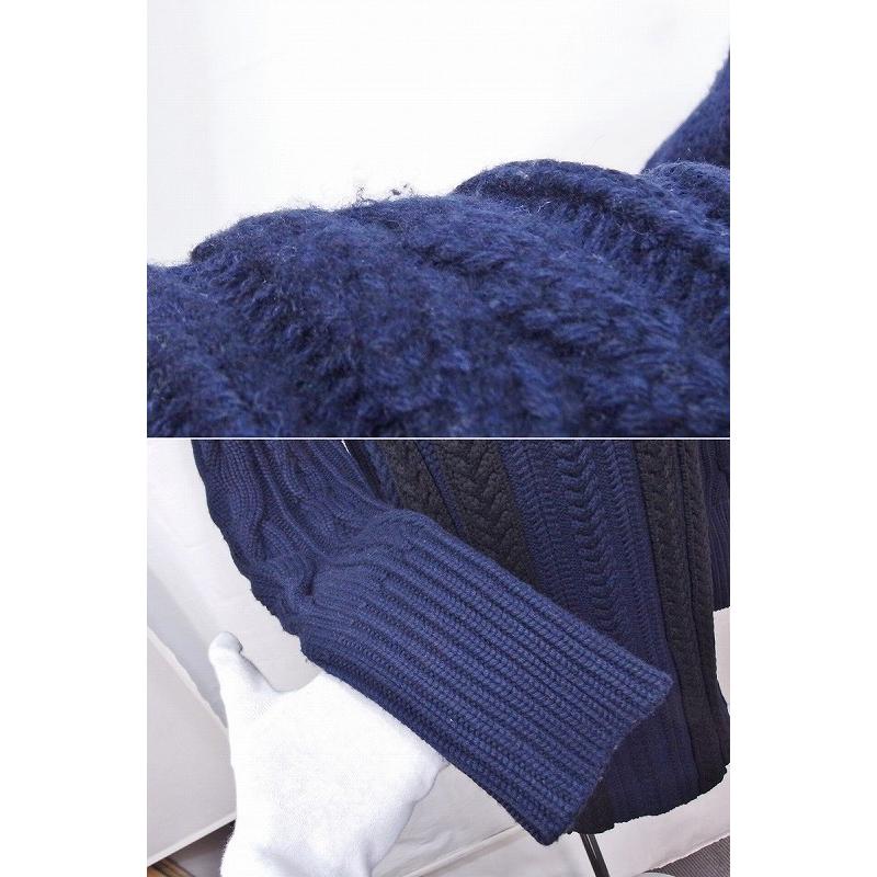 BURBERRY バーバリー カシミヤ混 ニット ワンピース ケーブル編み  