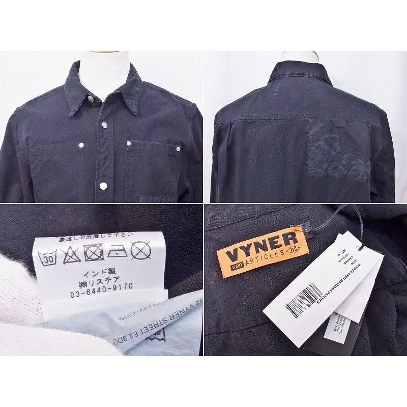VYNER ARTICLES WORKER SHIRT BANDANA PATCHES デニムシャツ メンズ M 